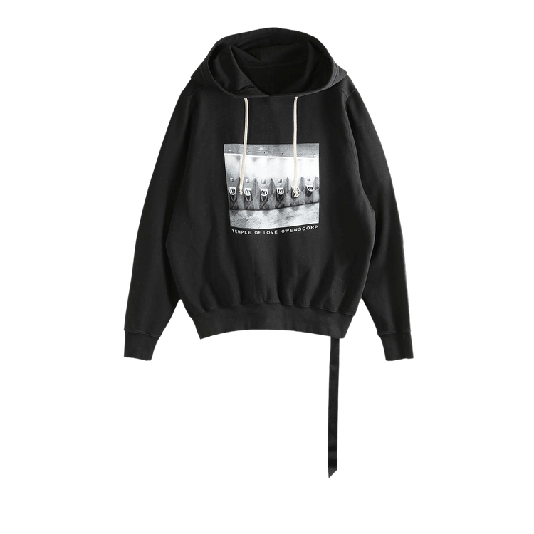 Rick Owens DRKSHDW Felpa Oversized Hoodie 'Black/Milk'