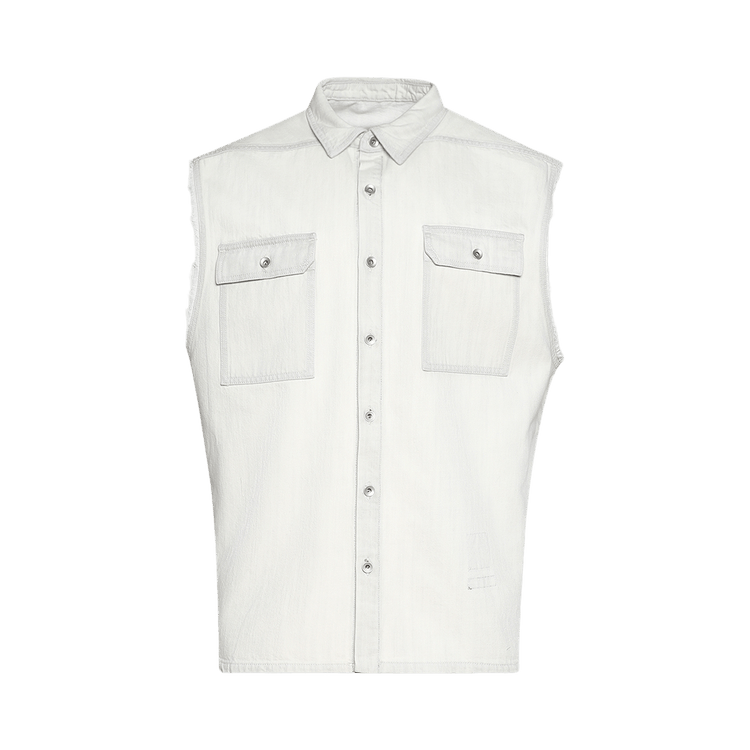 Rick Owens DRKSHDW Denim SL Tommy Jumbo Outershirt 'Milk Wash'