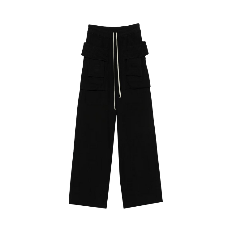 Rick Owens DRKSHDW Cargo Drawstring Wide Pant 'Black'