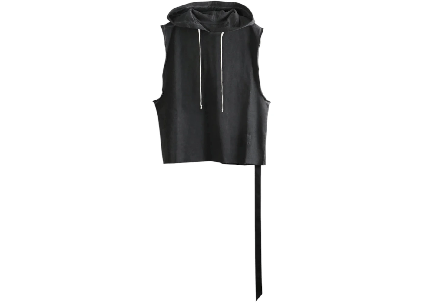 Rick Owens DRKSHDW Hooded Tunic Sweatshirt Faded Black