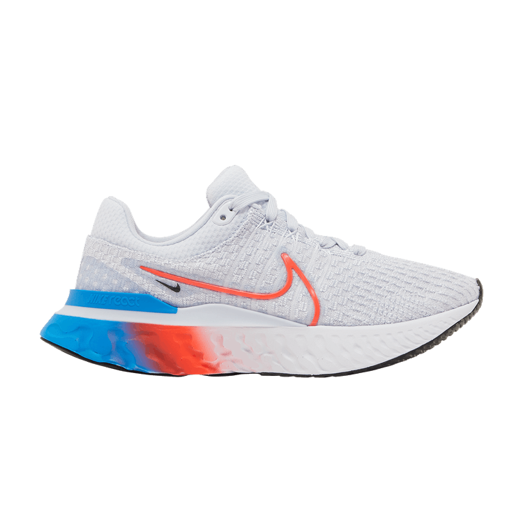 Nike Wmns React Infinity Run Flyknit 3 'Grey Bright Crimson'