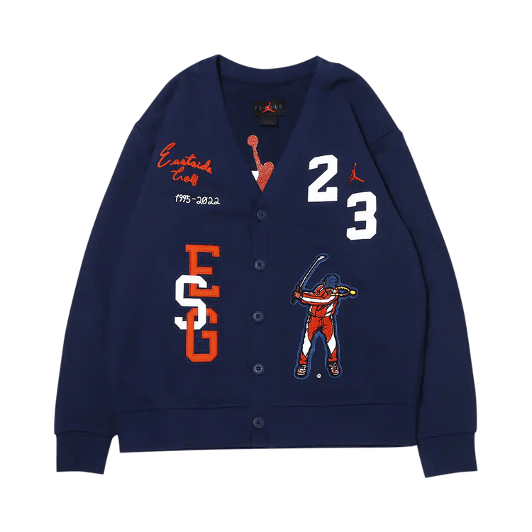 Air Jordan x Eastside Golf Cardigan 'Midnight Navy/White/Burnt Sunrise'