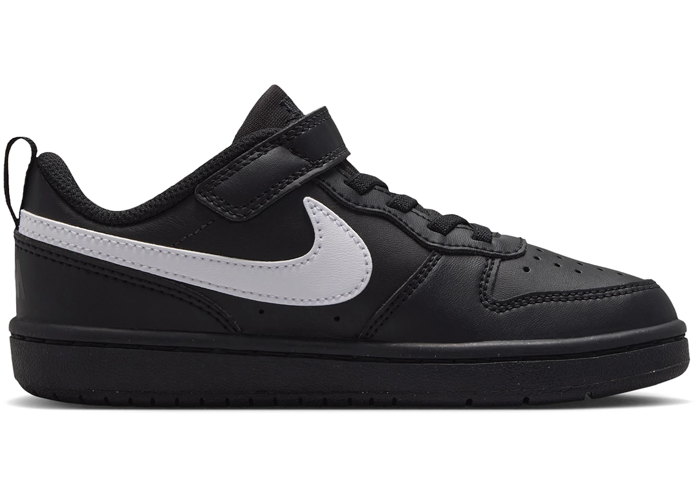Nike Court Borough Low Recraft Black White Black (PS)