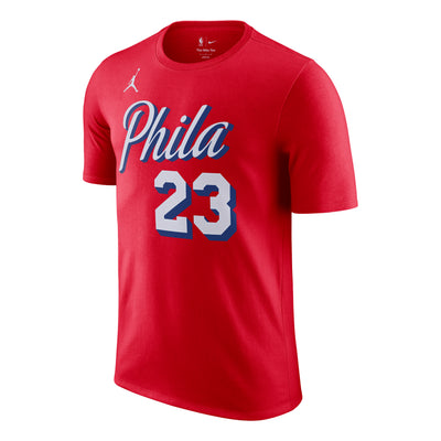 Nike x LeBron James Philadelphia 76ers NBA Essential T-Shirt 'University Red'