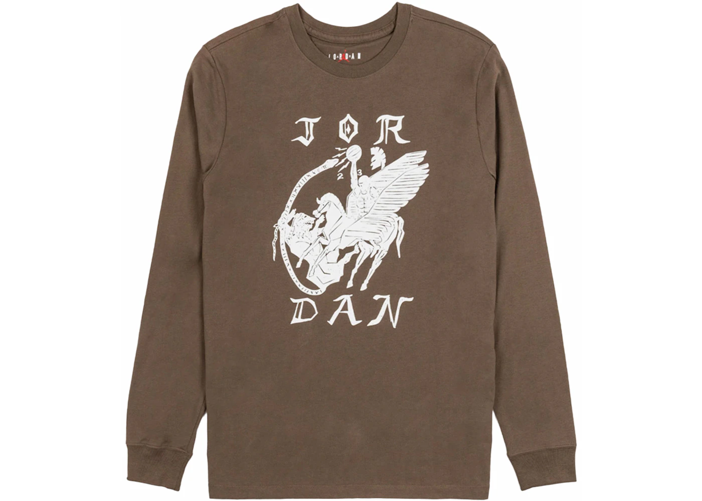Nike Jordan Flight Artist Series by Umar Rashid L/S Tee Palomino Brown