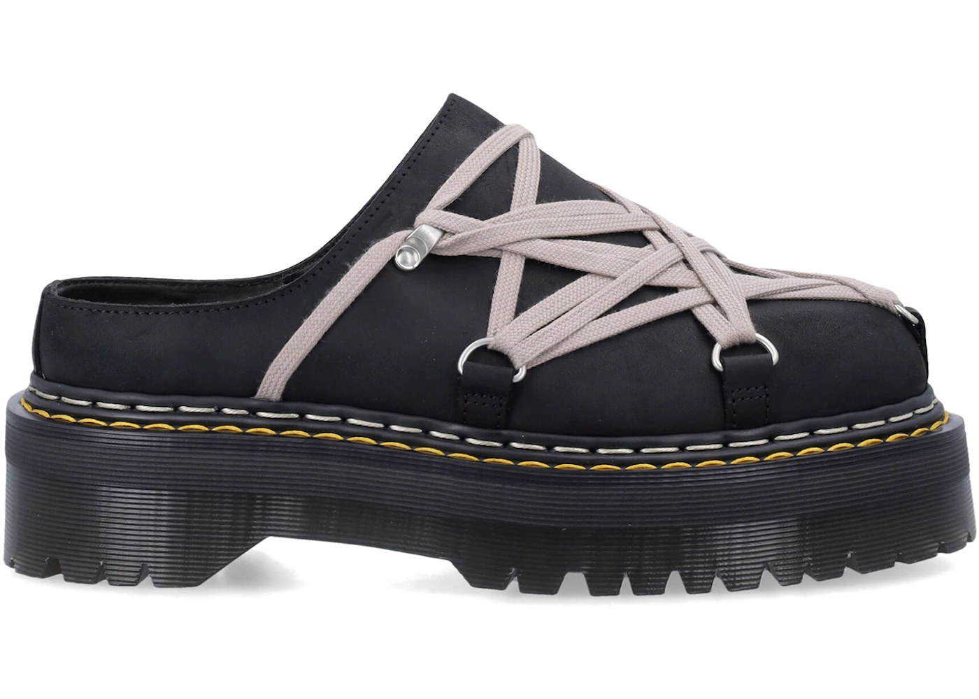 Dr. Martens Quad Sole Megalace Mule Rick Owens Black (Women's)