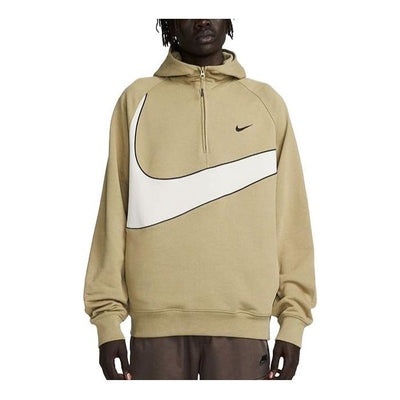 Nike Swoosh 1/2-zip Fleece Hoodie 'Neutral Olive light Bone'