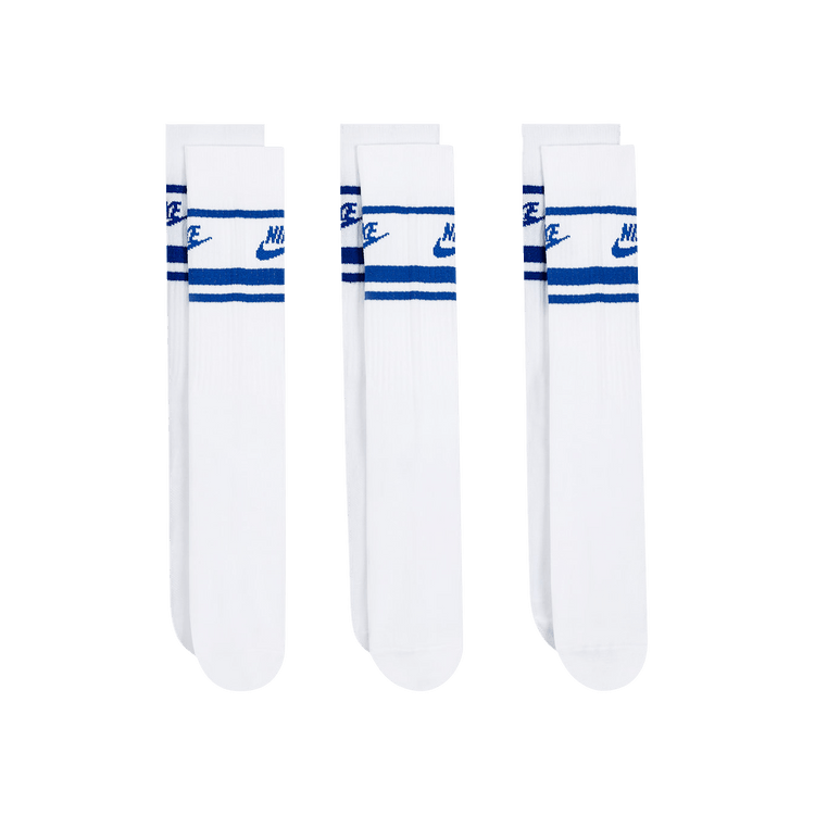 Nike NSW Everyday Essential Crew Socks (3 Pairs) 'White/Blue'