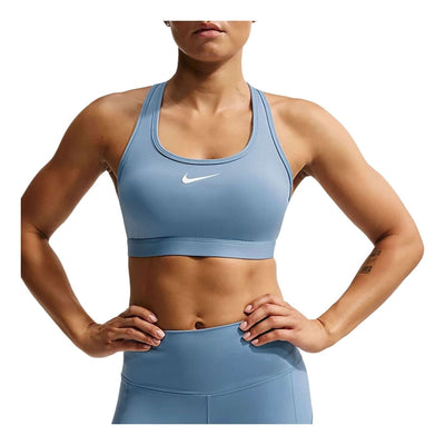 (WMNS) Nike Swoosh Medium-Support Padded Sports Bra 'Work Blue White'