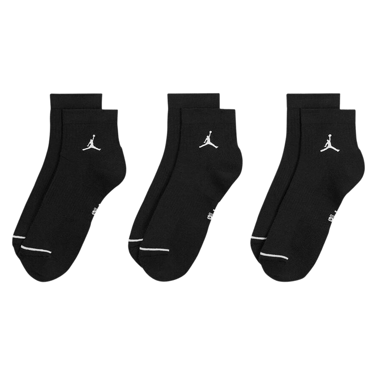 Air Jordan Everyday Ankle Socks (3 Pairs) 'Black/White'