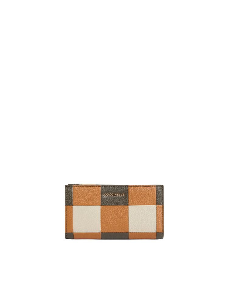Coccinelle Checked Compact Wallet