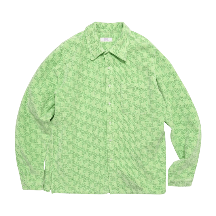 ERL Straight Hem Shirt 'Green'