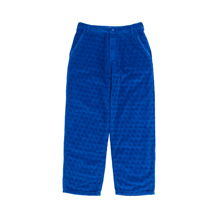 ERL Corduroy Embossed Pants 'Blue'