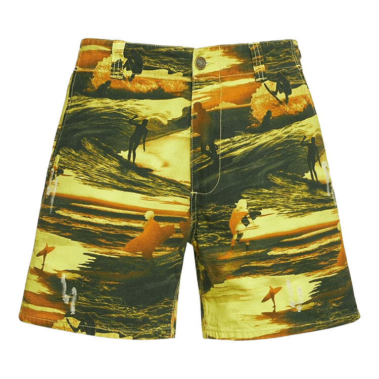 ERL Printed Cargo Shorts 'Acid Sunset'
