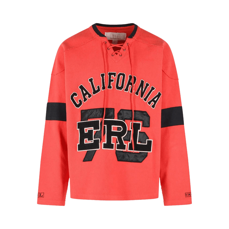 ERL Hockey Sweatshirt Knit 'Red'