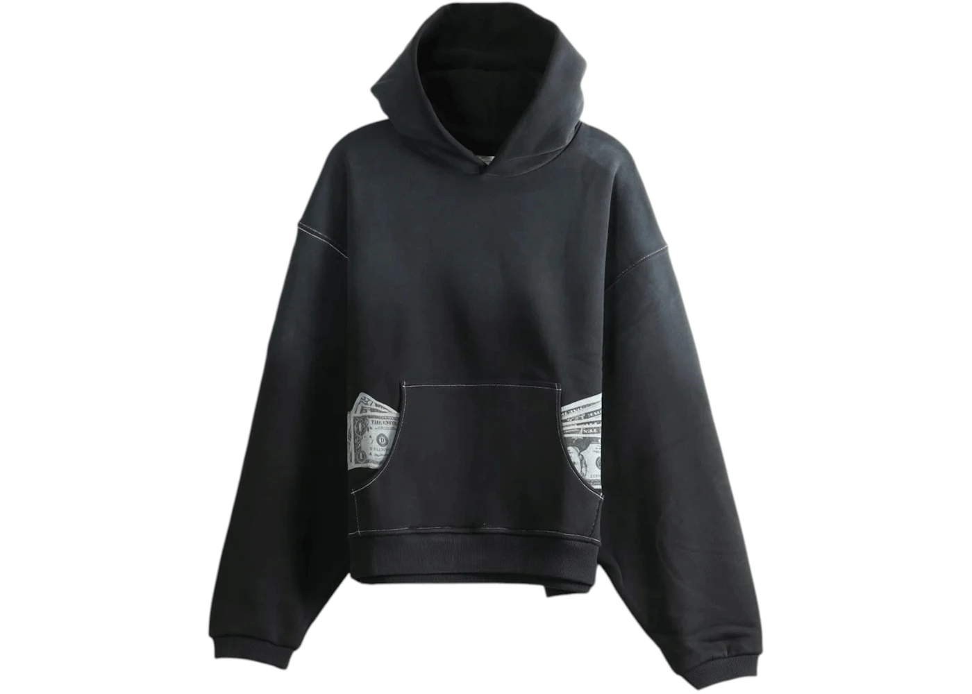 ERL Money Hoodie Knit Top Black
