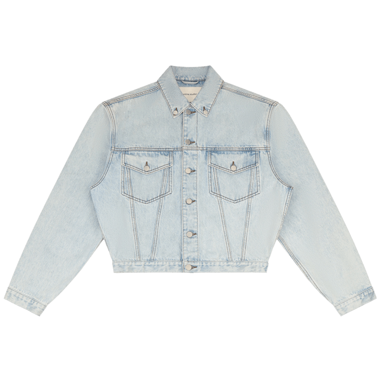 Entire Studios Shrunken Denim Jacket 'Old Blue'