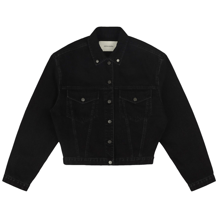Entire Studios Shrunken Denim Jacket 'Magnetite'