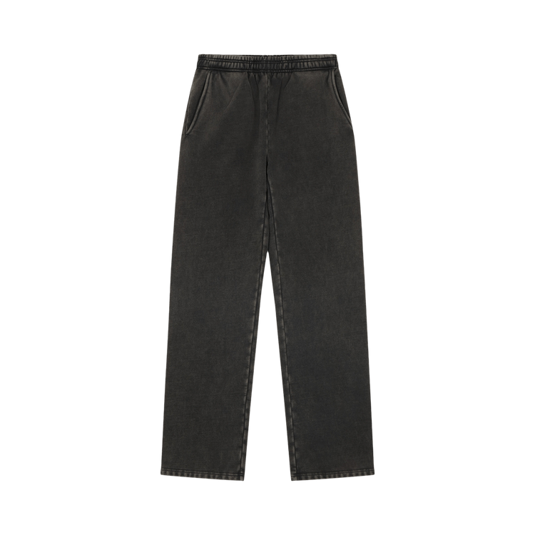 Entire Studios Straight Leg Sweatpant 'Washed Black'