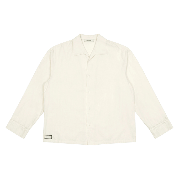Entire Studios Long-Sleeve Pajama Shirt 'Off White'