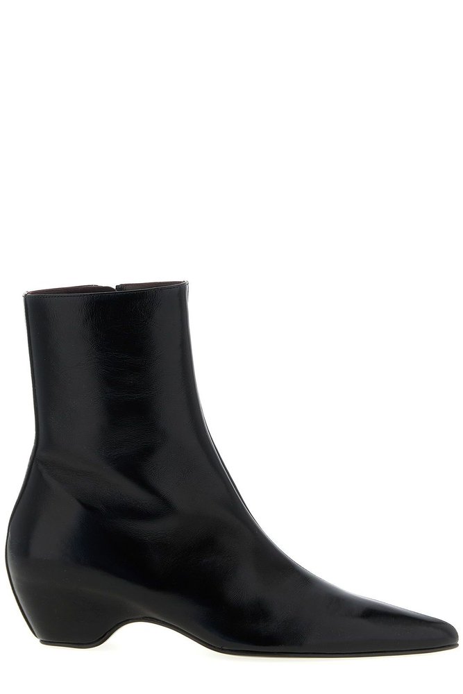 Khaite Arizona Pointed-Toe Zipped Boots