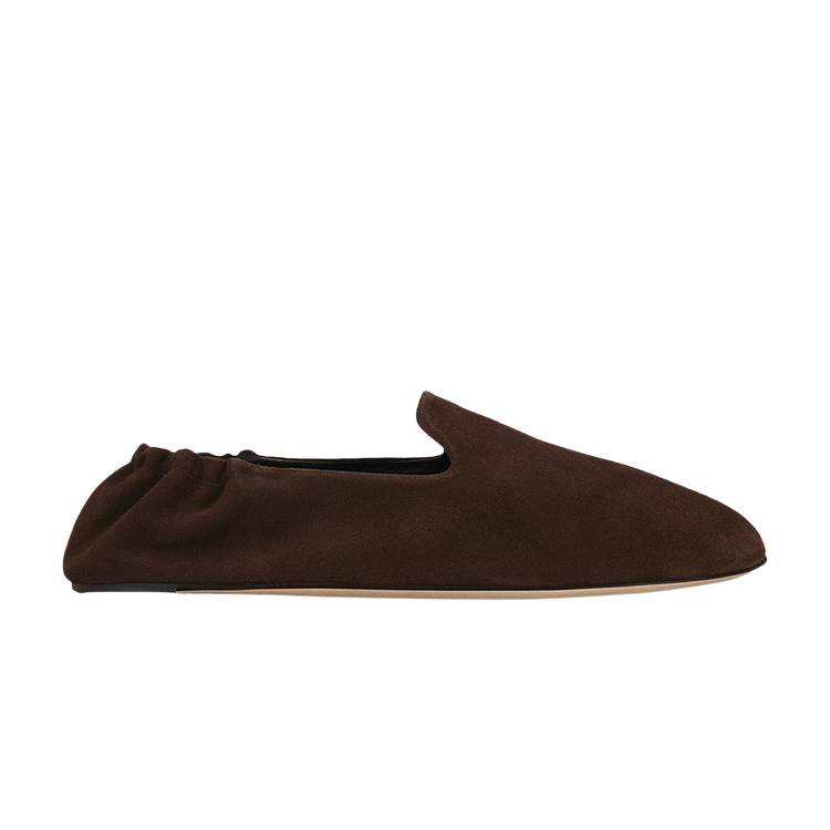 The Row Wmns Soft Mocassin Loafer 'Lacquer Brown'