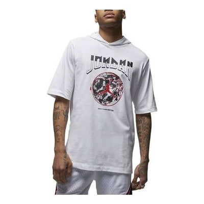 Air Jordan Sport Hooded T-Shirt 'White Black'