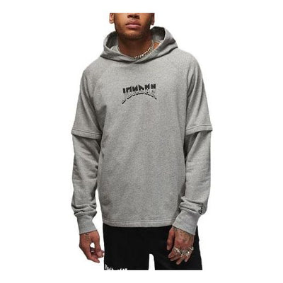 Air Jordan Dri-FIT Sport Graphic Fleece Pullover Hoodie 'Grey'