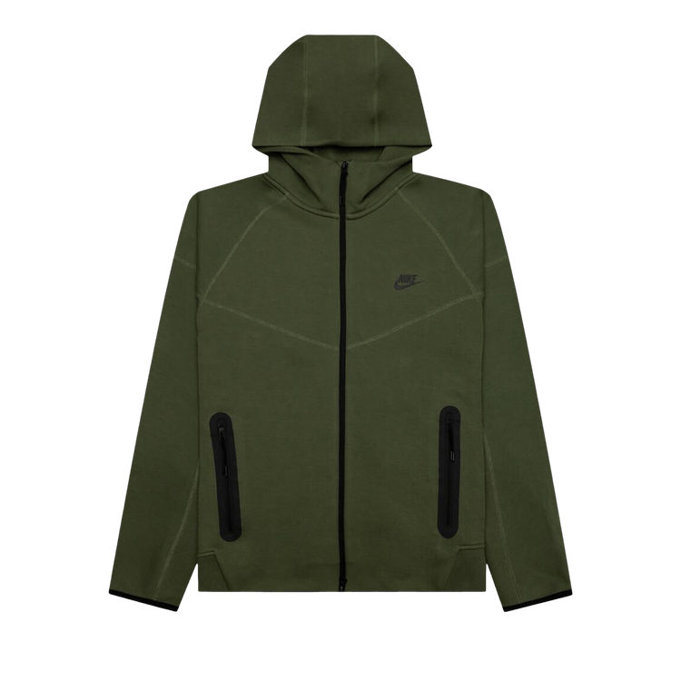 Nike Sportswear Tech Fleece Windrunner Full Zip Hoodie 'Medium Olive/Black'