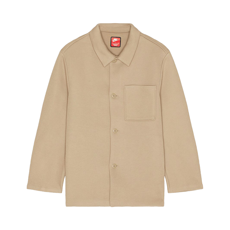 Nike Sportswear Tech Fleece Reimagined Oversized Shacket 'Khaki'