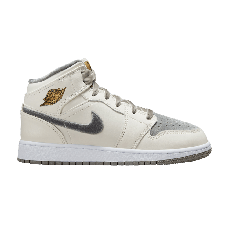 Air Jordan 1 Mid SE GS 'Pewter Velvet Toe'