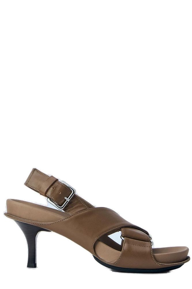 Marni Crossed Strap Heeled Sandals
