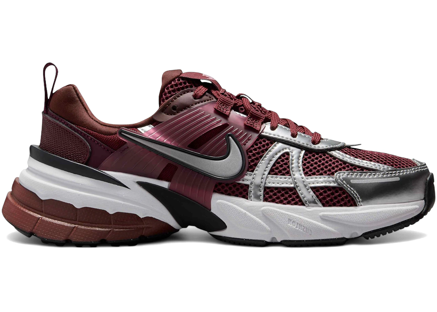 Nike V2K Run Dark Team Red Mtlc Platinum Night Maroon (Women's)