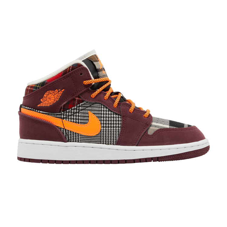 Air Jordan 1 Mid SE GS 'Plaid'