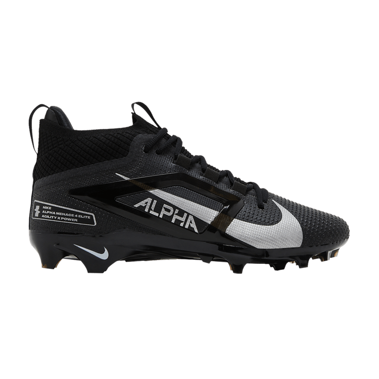 Nike Alpha Menace 4 Elite 'Black Metallic Silver'