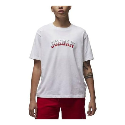 (WMNS) Air Jordan Graphic T-Shirt 'White Red'