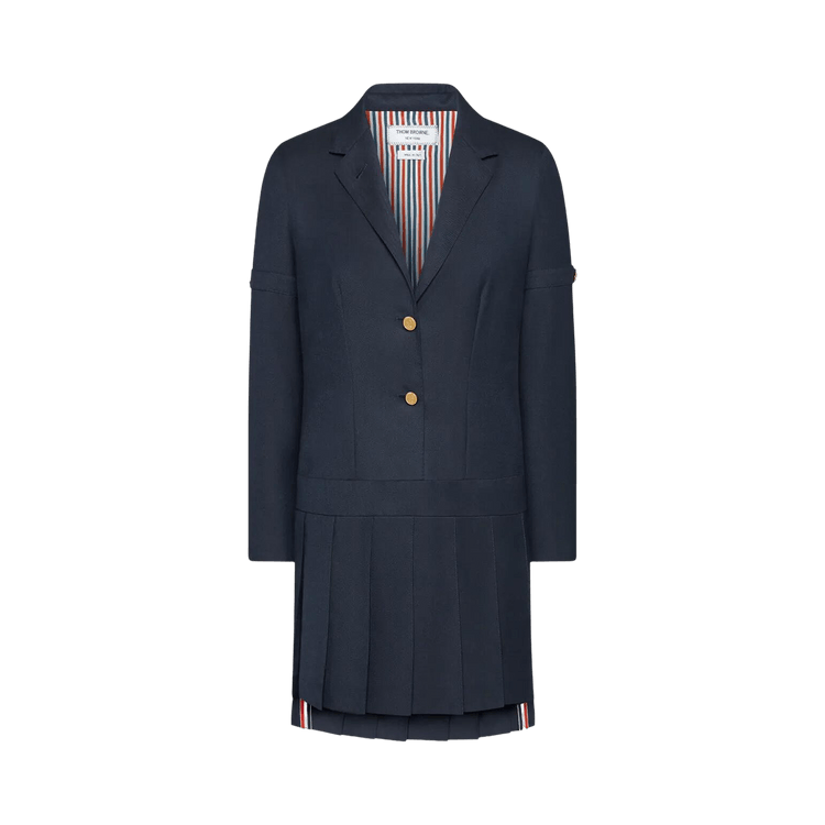 Thom Browne Mini Sportcoat/Mini Pleated Skirt Dress 'Navy'