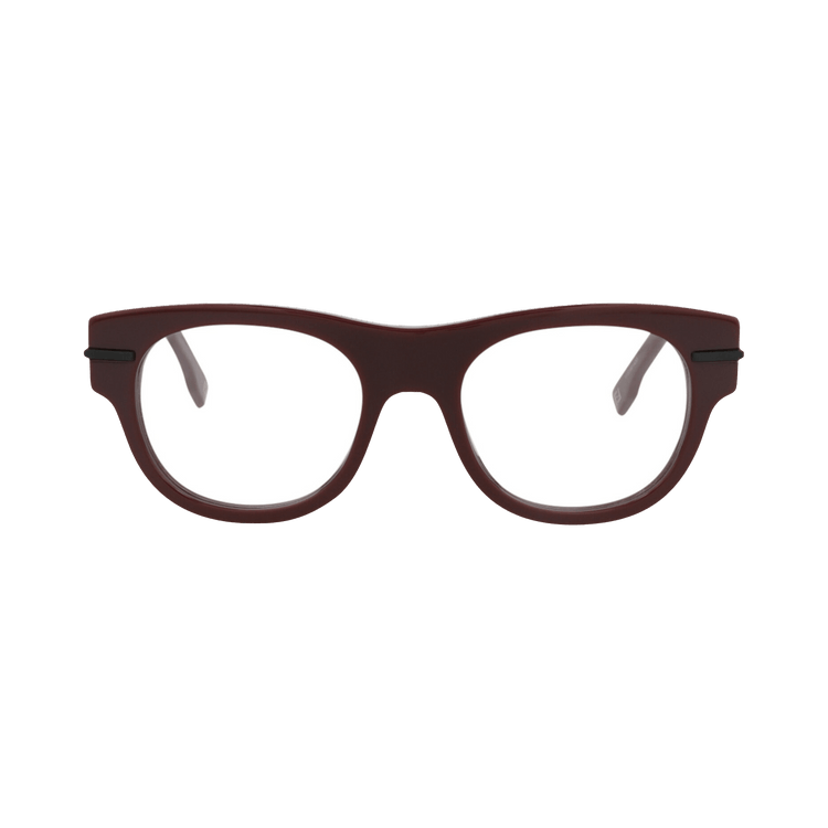 Fendi Round Optical Glasses 'Bordeaux/Transparent'