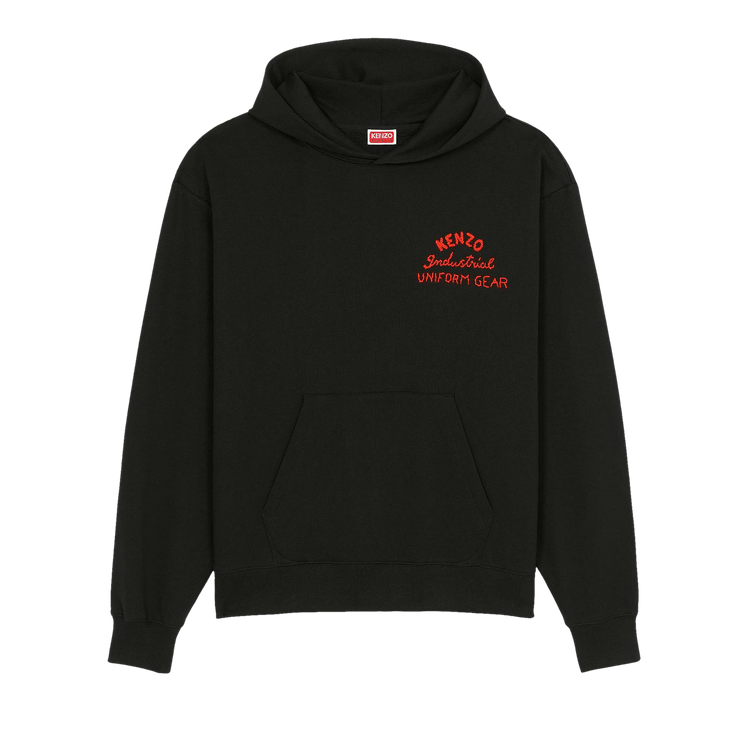 Kenzo Drawn Varsity Oversize Hoodie 'Black'
