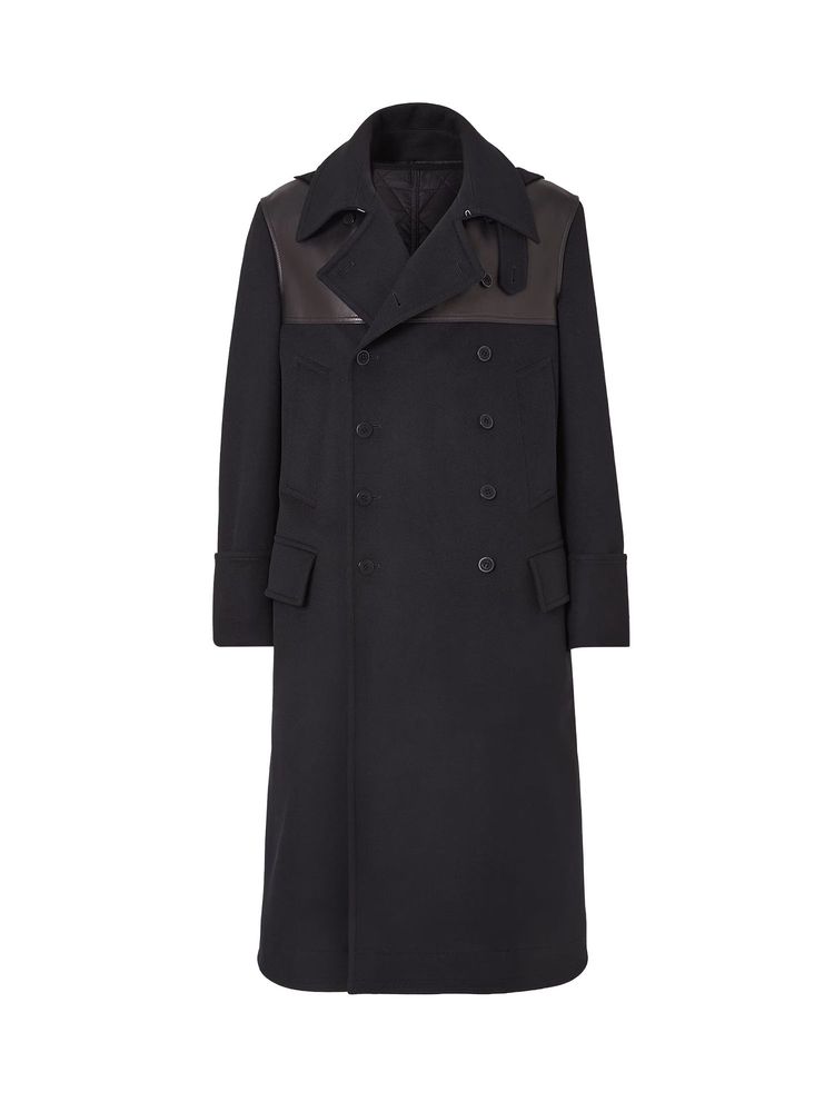 Fendi Hooded Panelled Double-Breasted Coat