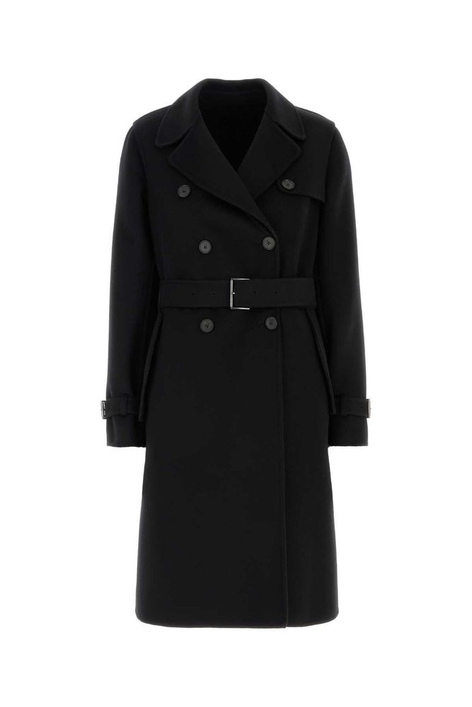 Fendi FF Double-Breasted Belted Trench Coat