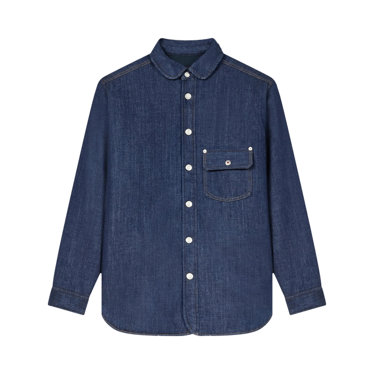 Kenzo Padded Overshirt 'Rinse Blue Denim'