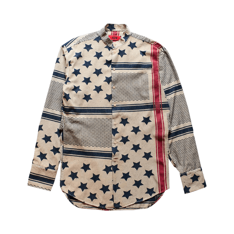 424 American Flag Print Tunic 'Multicolor'