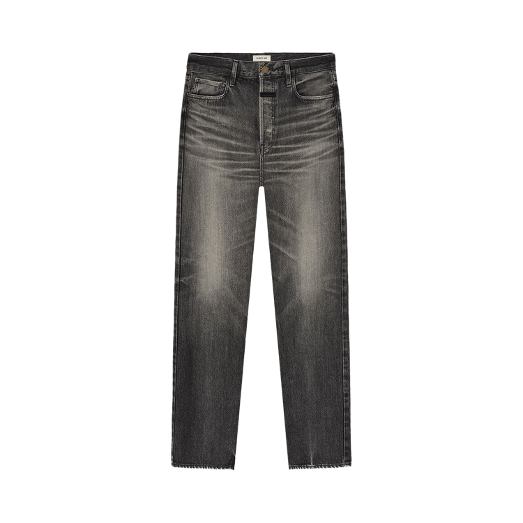 Fear of God Straight 5 Pocket Jean 'Rinsed Black'
