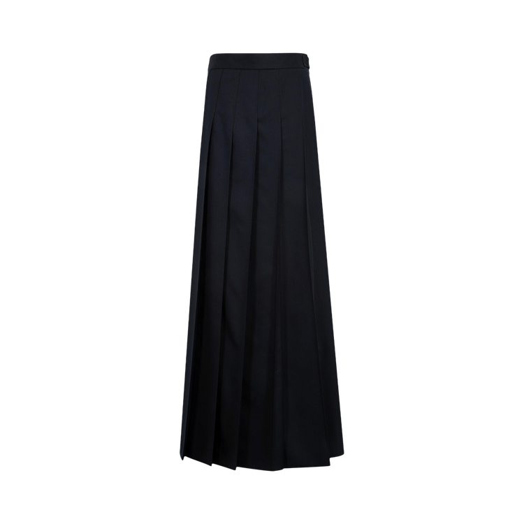 Thom Browne Trouser Length Pleated Skirt In Super 120’s Twill 'Navy'