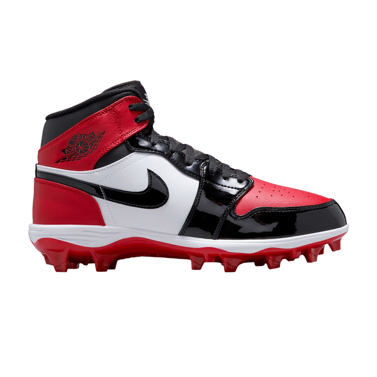 Air Jordan 1 Mid TD Cleat 'Bred Toe'