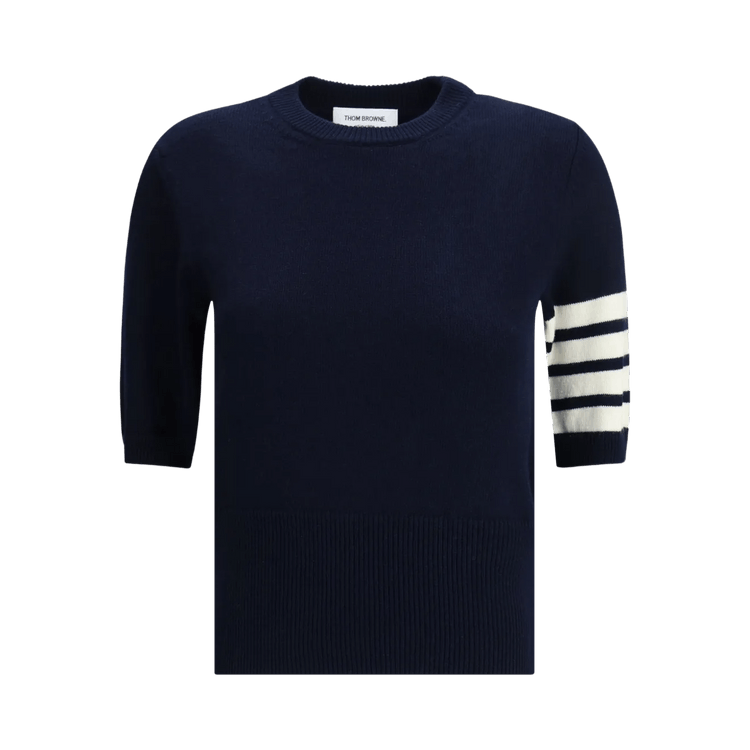 Thom Browne Classic Fit Short-Sleeve Tee 'Navy'
