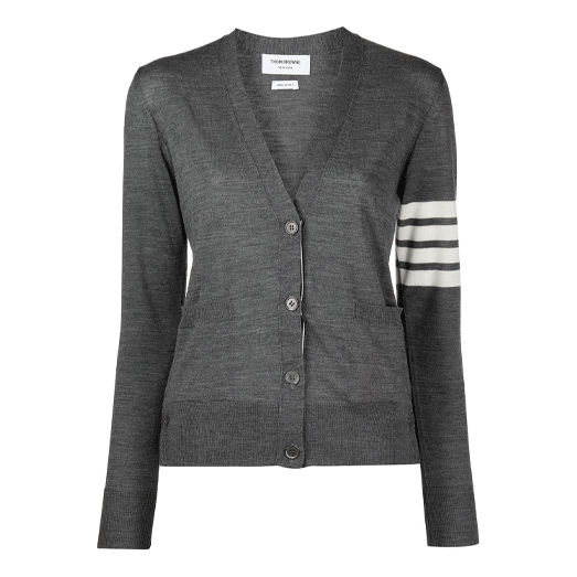 (WMNS) THOM BROWNE Cardigan 'Gray'