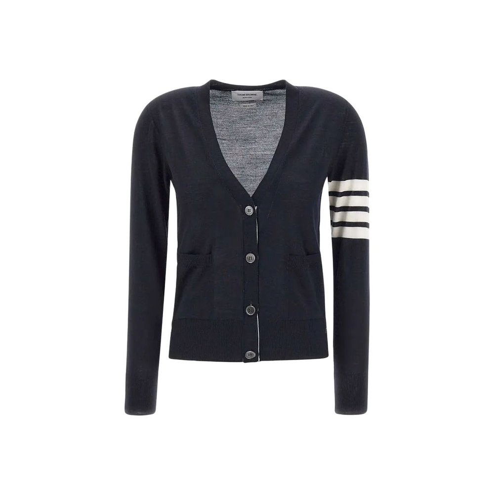 Thom Browne 4 Bar V-Neck Cardigan