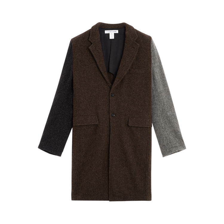 Comme des Garçons SHIRT Knit Woven Jacket 'Brown Mix'